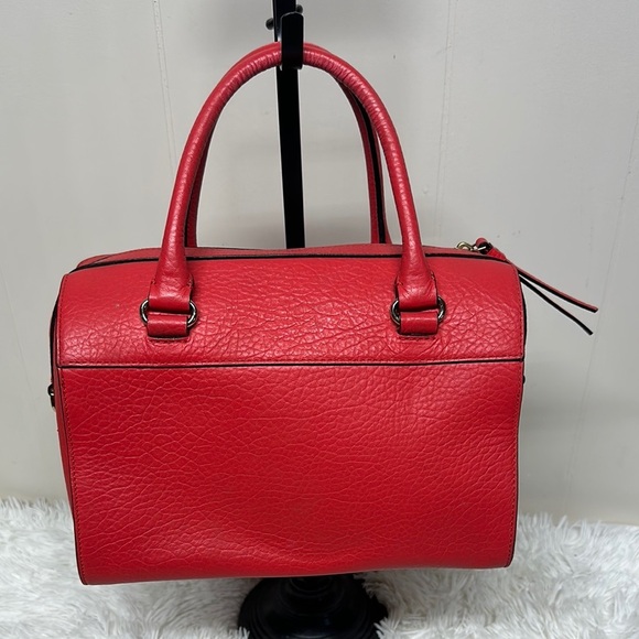 Kate Spade Red Satchel with Textured Design - Picture 3 of 14